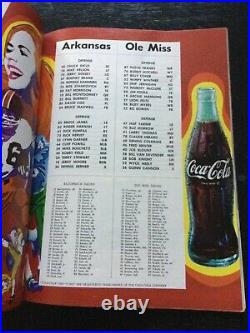 1970 Ole Miss vs Arkansas SUGAR BOWL FOOTBALL GAME PROGRAM Razorbacks Mississipp