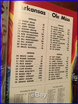 1970 Sugar Bowl Football Program & Ticket -ole Miss Rebels Vs Arkansas