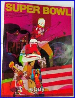 1970 Super Bowl IV 4 Program Chiefs v Vikings MVP Len Dawson Ex/MT 50935