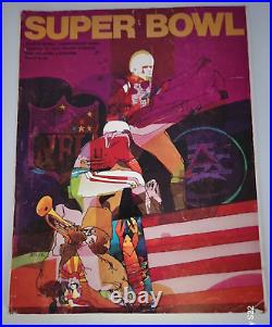 1970 Super Bowl IV Football Program Minnesota Vikings v Kansas City Chiefs