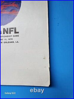1970 Super Bowl IV Football Program Minnesota Vikings v Kansas City Chiefs
