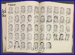 1970 Super Bowl IV NFL Football Program Minnesota Vikings v Kansas City Chiefs