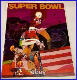 1970 Super Bowl IV Program Kansas City Chiefs / Minnesota Vikings On Site