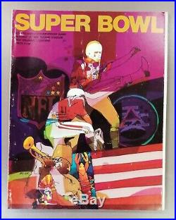 1970 Super Bowl IV Program Kansas City Chiefs vs Minnesota Vikings Original
