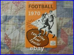 1970 TOLEDO FOOTBALL MEDIA GUIDE Yearbook TANGERINE BOWL Program Press Book AD