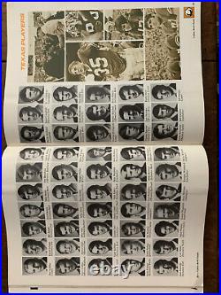 1971 Cotton Bowl Notre Dame v Texas Football program/JOE THEISMAN/STEVE WORSTER