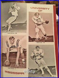 1971 Gator Bowl Auburn Ole Miss Football Program, Archie Manning MVP