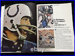 1971 NFL SUPER BOWL V 5 VINTAGE PROGRAM DALLAS COWBOYS vs BALTIMORE COLTS