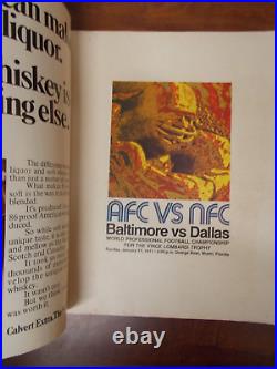 1971 NFL SUPER BOWL V 5 VTG Game PROGRAM DALLAS COWBOYS BALTIMORE COLTS EX Cond