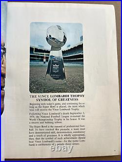 1971 NFL Super Bowl V 5 Official Game Program Colts vs. Cowboys