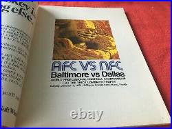 1971 Super Bowl V Football Program Baltimore Colts vs. Dallas Cowboys NR MINT