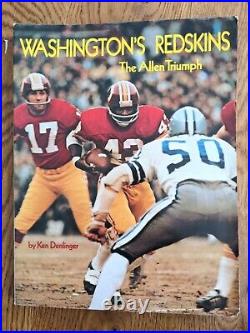 1972-73 NFL SUPER BOWL VII PROGRAM WASHINGTON REDSKINS MIAMI DOLPHINS + Allen