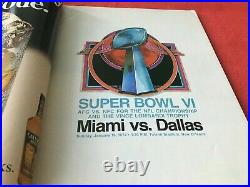 1972 Super Bowl VI Football Program Miami Dolphins vs. Dallas Cowboys EX +