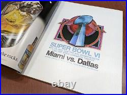 1972 Super Bowl VI Game Program Cowboys v. Dolphins GREAT CONDITION