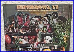 1972 Super Bowl VI Official Program Dallas Cowboys Vs. Miami Dolphins Football