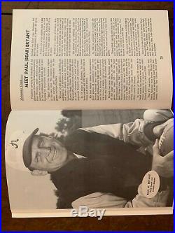 1973 Cotton Bowl ALABAMA vs TEXAS football-TIDE MEDIA GUIDEBEAR BRYANT cover