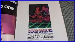 1973 Miami Dolphins Undeafeated Super Bowl VII Program Washington Redskins Ed