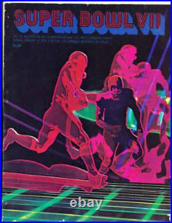 1973 Super Bowl VII Football Program Miami Dolphins Washington ex