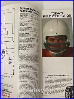 1973 Super Bowl VII Program Miami Dolphins vs. Washington Redskins NFL Rare