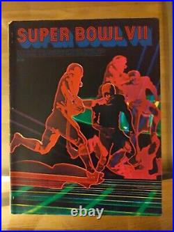 1973 Super Bowl VII Program Miami Dolphins vs Washington Redskins Undefeated