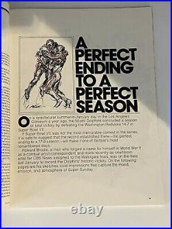 1974 Miami Dolphins Minnesota Vikings Super Bowl VIII 8 Football Game Program