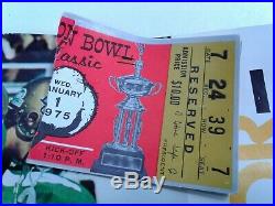 1975 39th Cotton Bowl Classic Baylor VS Penn State with 2 Game Ticket Stubs