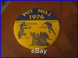 1976 Pitt Panthers National Champions Collection Media Guide Button Bowl Program