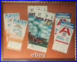 1977 Super Bowl XII and Playoffs Collector's Lot Stubs and Programs MUST SEE