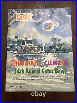1978 GATOR BOWL PROGRAM 34th ANNUAL CLEMSON TIGERS vs OHIO STATE BUCKEYES