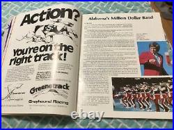 1978 Iron Bowl Program, Signedmarty Lyons, Cfhof 2011, Alabama Championship Season