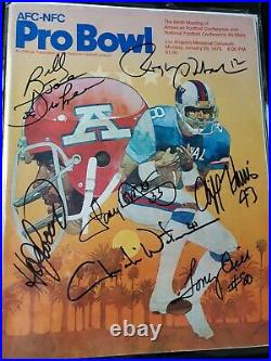 1979 Pro Bowl Program Magazine Roger Staubach Tony Dorsett JSA