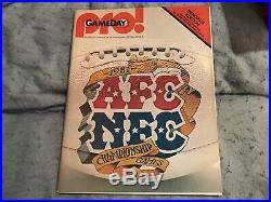 1982 AFC Championship game program Chargers vs Bengals Freezer Bowl