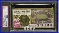 1983 Dan Marino MVP Senior Bowl Ticket PSA POP 1 & Senior Bowl Program RARE Find
