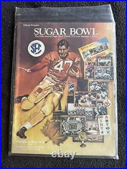 1983 Sugar Bowl Game Program Georgia Vs Penn St Nice Grade M323