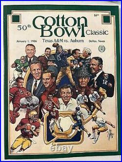 1985 Auburn Football Programs Bo Jackson ENTIRE SEASON including Cotton Bowl