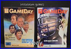 1985 CHICAGO BEARS Complete Run Soldier Field Programs + Playoffs Super Bowl XX