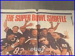 1985 Chicago Bears Super Bowl Shuffle Page Sun Times RARE COLLECTORS item