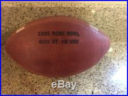 1985 Rose Bowl Usc & Ohio St Game Used Football