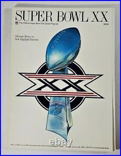 1986 Super Bowl XX Louisianna Game Program Afc Vs. Nfc