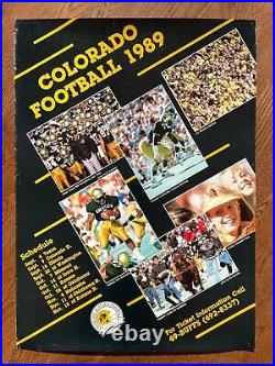 1989 Season Poster Colorado Football Coach Mac Orange Bowl AP #4 final CU Buffs
