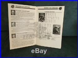 1992 Fiesta Bowl autographed football, program and lucite memorabilia