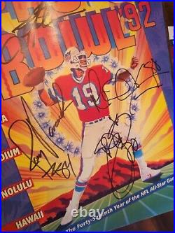 1992 Pro Bowl Program Signed Troy Aikman Emmitt Smith Michael Irvin JSA