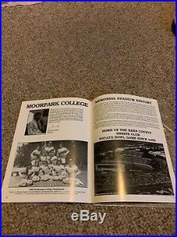 1992 WSC Shrine Potato Bowl Championship Ring Moorpark College Raiders + Program