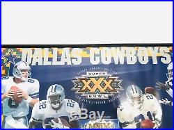 1996 Dallas Cowboys Super Bowl XXX Champs Starline Poster Emmitt Aikman Deion