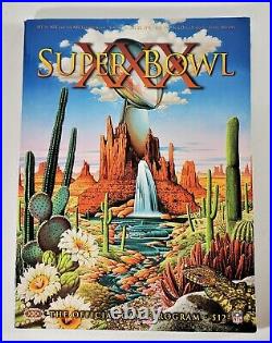 1996 Super Bowl XXX Arizona Game Program Afc Vs. Nfc