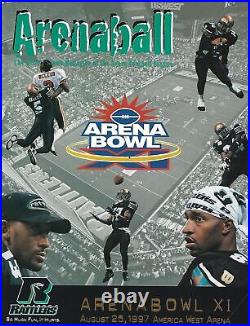 1997 Arena Bowl XI Program Kurt Warner's final Arena Football League Game