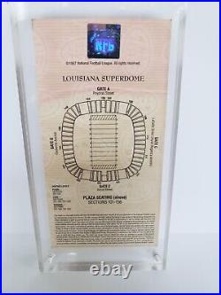 1997 Super Bowl 31 Official Game Used Ticket Packers beat Patriots 35 to 21
