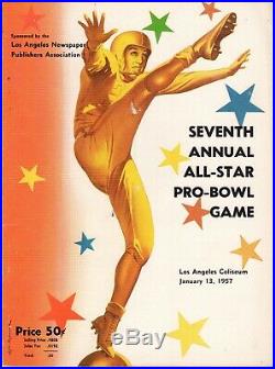 2 1957 All Star Pro Bowl Programs LA Coliseum
