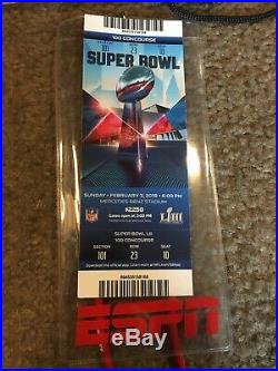 2 Super Bowl LIII Tickets (LA Rams Vs NE Patriots) With 2 Game Programs