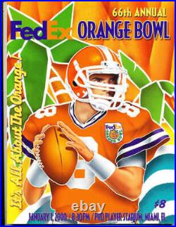 2000 Orange Bowl football Program Tom Brady Michigan